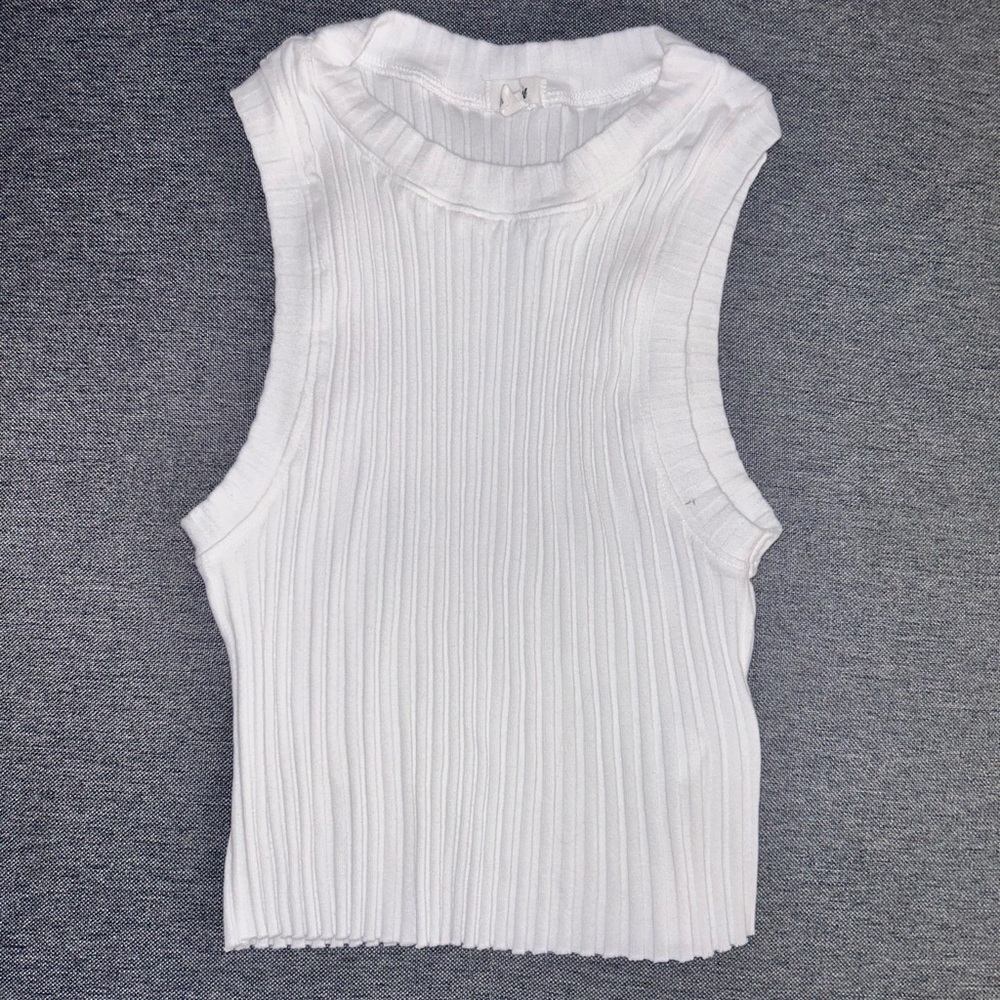 Aerie High Neck Ribbed Tank Top - Picture 3 of 4